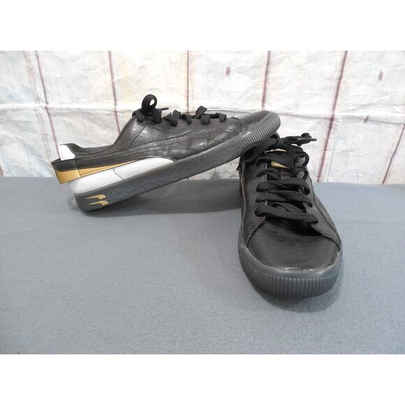 Puma Clyde Speedtribes Black Gold 368636-01 Men's Size 10.5 - Picture 1 of 12